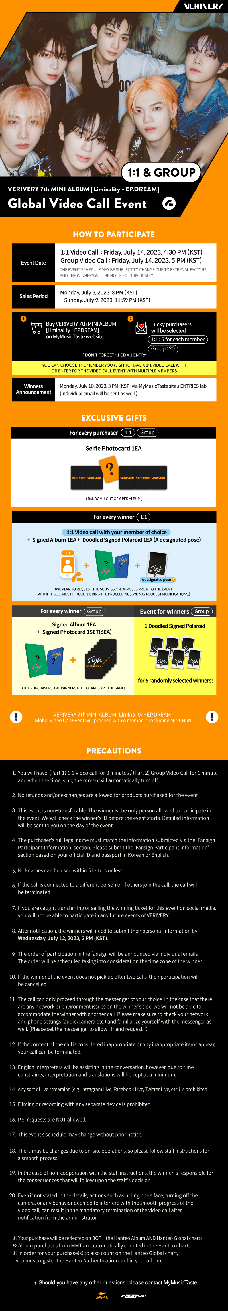 VERIVERY 7th MINI ALBUM [Liminality - EP.DREAM] Global Video Call Event