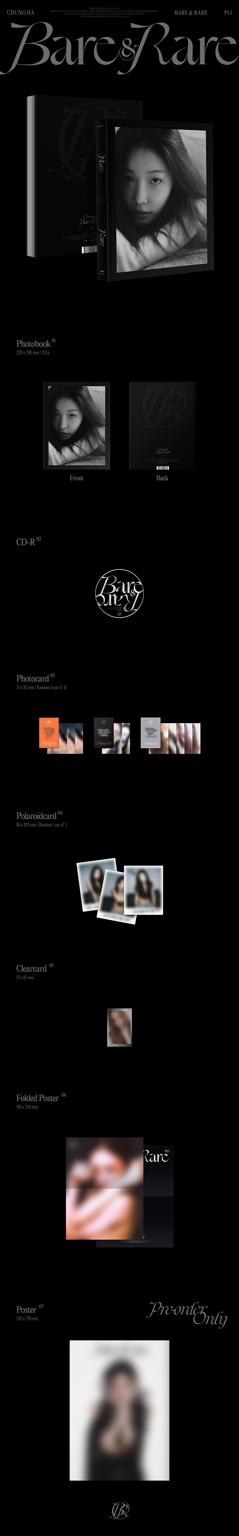 CHUNG HA The 2nd Studio Album BARE&RARE Pt.1 | Lazada.co.th
